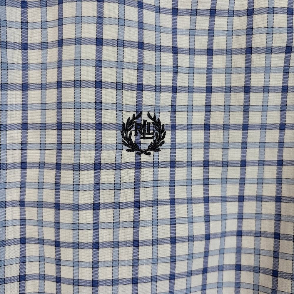 Lauren Ralph Lauren Button Down Top Plaid Preppy Old Money Nautical Women's M - Picture 5 of 13